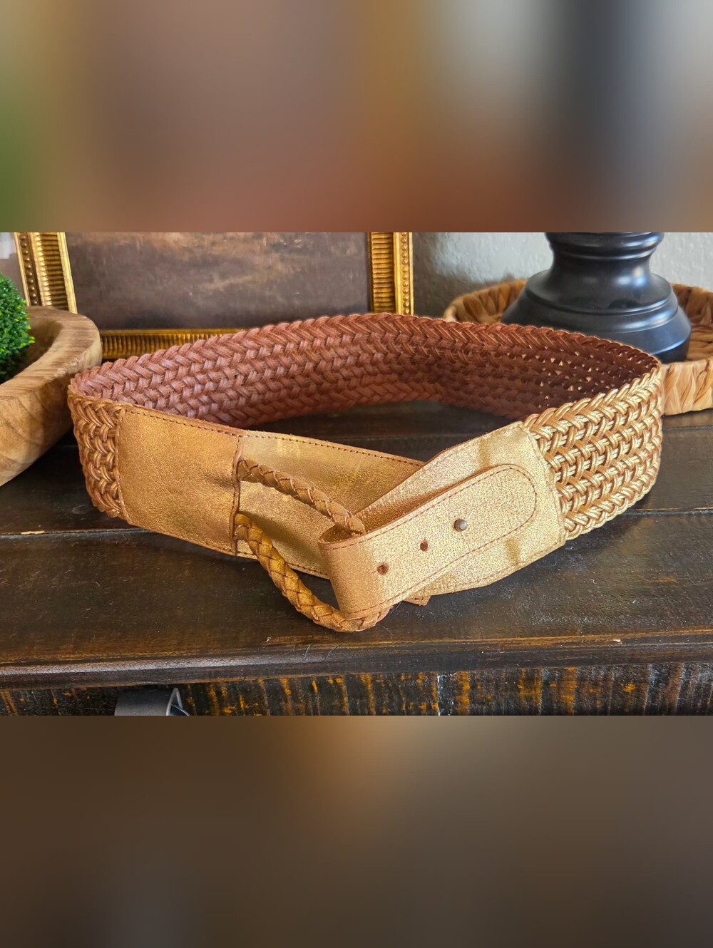 Vintage Y2K Cache Genuine Leather Belt